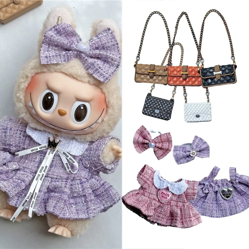 Luxury Bags And Accessories - 15 17cm Ubranko dla lalki Labubu,