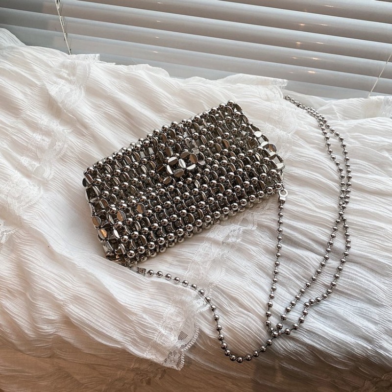 Luxury Bags Storage - Torebki wieczorowe PU w jednolitym kolorze,