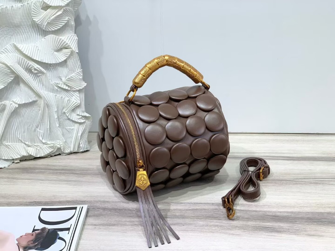 Retro skórzane torebki z guzik – Luxury Bags Youtube recenzja i cena