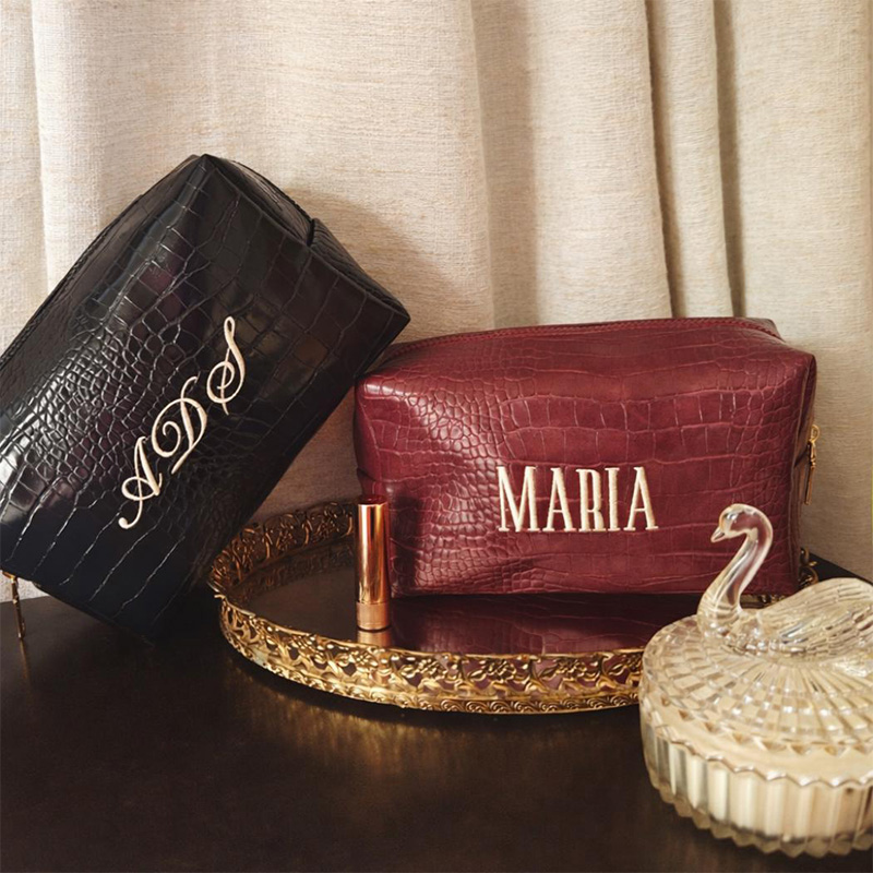 Haftowana kosmetyczka Croc, pe – Luxury Bags Vegan recenzja i cena
