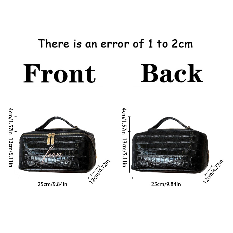 Haftowana kosmetyczka Croc, pe – Luxury Bags Vegan recenzja i cena